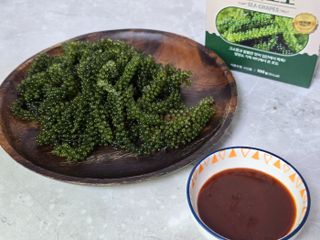 [피터씨마켓] 바다포도 100g(20g x 5봉) 우미부도 그린캐비어 ASMR 소분포장 — 4.5점을 준 리뷰어가 2024년 8월 올린 사용 사진