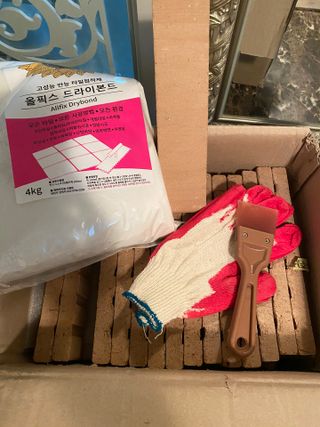 [신흥산업] 붙이는 벽돌 황토 파벽돌 230mm 45장,  욕실 인테리어 실내장식 셀프인테리어 — 5점을 준 리뷰어가 2023년 6월 올린 사용 사진