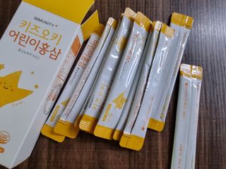 [이뮤니티플러스]우리아이 면역오키, 건강오키 _ 키즈오키 어린이홍삼 10포 1box — 5점을 준 리뷰어가 2022년 3월 올린 사용 사진