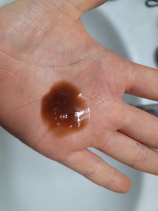헤어플러스 콴디 플러피 클라우드 버블 팩 클렌저 — 3점을 준 리뷰어가 2021년 4월 올린 사용 사진