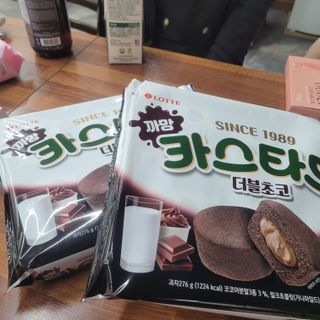 롯데제과 까망카스타드 더블초코 — 5점을 준 리뷰어가 2021년 5월 올린 사용 사진