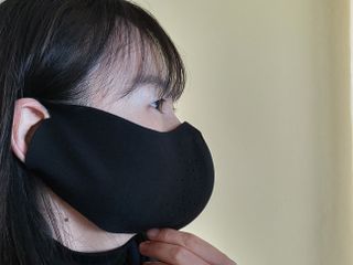 [AVAVE] 어베이브 페이스히트 스포츠 골프 방한 페이스 마스크 — 4.5점을 준 리뷰어가 2024년 1월 올린 사용 사진
