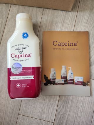 카프리나 프레쉬 산양밀크 어메이징 바디워시 500ml(오리지널향) — 5점을 준 리뷰어가 2023년 4월 올린 사용 사진