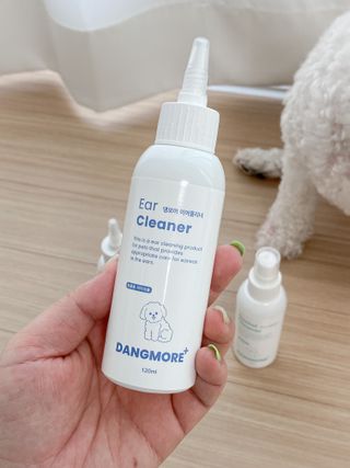 [댕모어 클리너 3종] 아이클리너 / 이어클리너 / 덴탈클리너 3종 세트 (120ml) — 5점을 준 리뷰어가 2023년 8월 올린 사용 사진