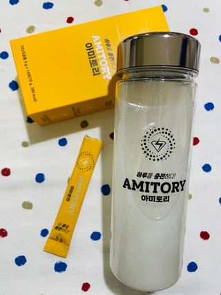 주식회사 씨크릿비에프랩 마시는 아미노산 아미토리 열대과일맛 14포 [1포, 5g / 보틀증정] — 5점을 준 리뷰어가 2023년 2월 올린 사용 사진