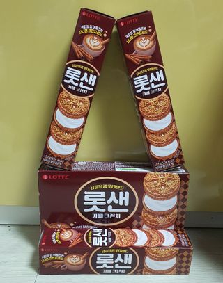 롯데제과 롯샌 카페크런치 — 5점을 준 리뷰어가 2021년 10월 올린 사용 사진