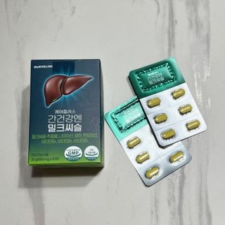 [경남제약헬스케어] 케어플러스 간건강엔 밀크씨슬 500mg 60정/2개월분/비타민B 5종+세레늄 — 5점을 준 리뷰어가 2024년 1월 올린 사용 사진