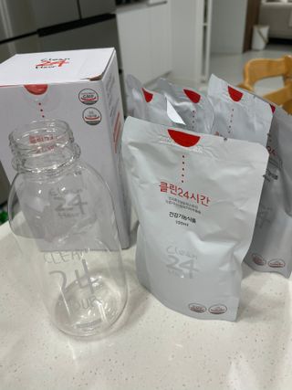 클린24시간 1BOX(5포) + 전용보틀(500ml) — 5점을 준 리뷰어가 2022년 9월 올린 사용 사진