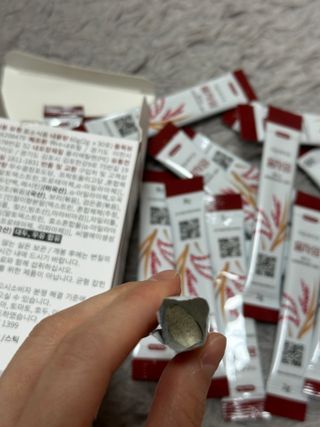 하루 1포로 콜레스테롤, 유산균, 고역가 소화효소까지 한번에 섭취! 다온바이오 홍자임 1개월분(30포) — 5점을 준 리뷰어가 2022년 12월 올린 사용 사진