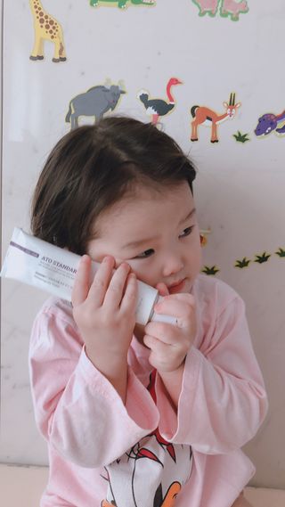 아토스탠다드 베이비크림 — 5점을 준 리뷰어가 2021년 1월 올린 사용 사진