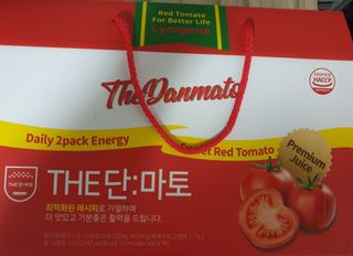 제이제이바이오 더단마토 프리미엄주스 100ml 30팩입 - 무설탕 스테비아 토마토즙 — 5점을 준 리뷰어가 2021년 12월 올린 사용 사진