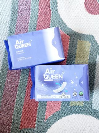에어퀸 뉴브레스 유기농 생리대 4종 (팬티라이너 20P + 중형 10P + 대형 10P + 오버나이트 8P)_체험단 — 5점을 준 리뷰어가 2024년 8월 올린 사용 사진