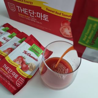 제이제이바이오 더단마토 프리미엄주스 100ml 30팩입 - 무설탕 스테비아 토마토즙 — 5점을 준 리뷰어가 2021년 11월 올린 사용 사진