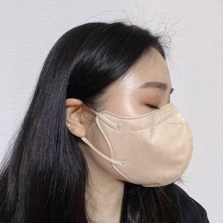 애니가드 셋업마스크 4컬러 각 10매입 [크리미베이지, 캐시미어로즈, 초콜렛브라운, 미드나잇네이비] — 5점을 준 리뷰어가 2022년 2월 올린 사용 사진