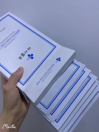 닥터마시멜로 닥터마스멜로 마블러스 아쿠아 클리닉 마스크 — 3.5점을 준 리뷰어가 2021년 6월 올린 사용 사진
