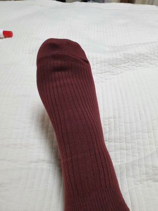 [사이즈가 있는 양말 필로이] 남/여 골지 발목 양말 4족 세트 남【S, M, L, XL】여【S, M, L】_컬러 랜덤 — 5점을 준 리뷰어가 2022년 6월 올린 사용 사진