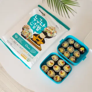 해풀잎 누구나 김밥*1ea [(혼합야채 35g *1ea,  김밥김 (5g, 5ea),  양념간장 (6g, 5ea), 참기름(5g, 2ea)] — 5점을 준 리뷰어가 2022년 8월 올린 사용 사진