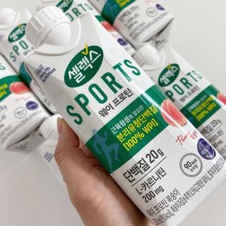 셀렉스스포츠 셀렉스 스포츠 웨이 프로틴 복숭아_ 330ml x 12팩 — 5점을 준 리뷰어가 2021년 3월 올린 사용 사진