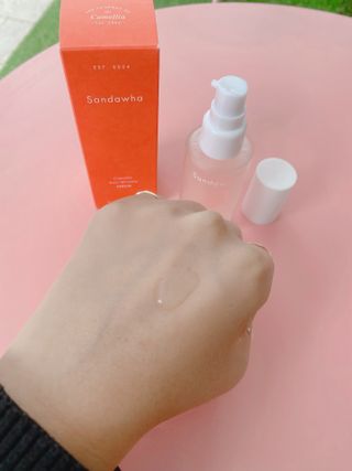 산다화 더블 이펙트 안티 링클 세럼 50ml — 5점을 준 리뷰어가 2021년 11월 올린 사용 사진