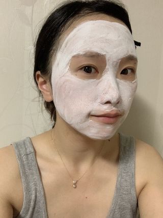 리더스코스메틱 리더스 밀크 스폰지 마스크 — 4점을 준 리뷰어가 2021년 9월 올린 사용 사진