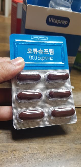 뉴트리션팩토리 비타프렙 오큐슈프림 루테인 오메가3 1050mg — 5점을 준 리뷰어가 2021년 8월 올린 사용 사진