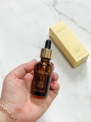 스킨큐어 산다화 비타민c 화이트닝 에센스 30ml — 5점을 준 리뷰어가 2023년 9월 올린 사용 사진