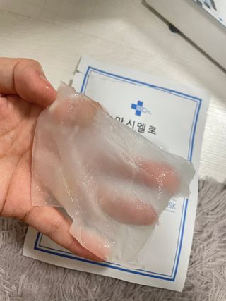 닥터마시멜로 닥터마스멜로 마블러스 아쿠아 클리닉 마스크 — 5점을 준 리뷰어가 2021년 7월 올린 사용 사진