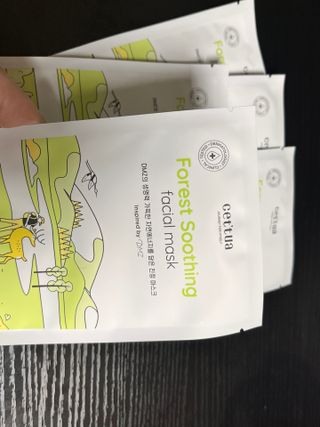 세뚜아(Cettua) [세뚜아] 포레스트 수딩 마스크 Cettual Forest  Soothing Mask 5매 — 5점을 준 리뷰어가 2024년 1월 올린 사용 사진