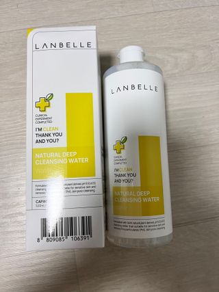 랑벨 내츄럴 딥 클렌징 워터 500ml — 5점을 준 리뷰어가 2022년 6월 올린 사용 사진