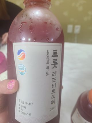 트롯전통식혜 트롯레드비트식혜 1리터 +500리터 — 5점을 준 리뷰어가 2021년 5월 올린 사용 사진