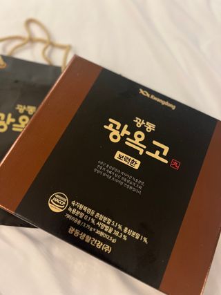 광동생활건강 프리 미션 [광동] 광옥고 보력환 (3.75 g x 30환) — 4.5점을 준 리뷰어가 2025년 8월 올린 사용 사진
