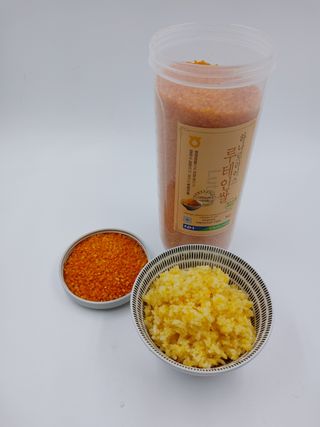 하나로라이스 기능성쌀 5종 1kg  환경을 생각한 다회용 용기 사용 — 5점을 준 리뷰어가 2022년 1월 올린 사용 사진