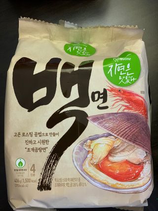 [풀무원] 자연은맛있다 정면, 백면, 홍면  세트 — 5점을 준 리뷰어가 2021년 4월 올린 사용 사진