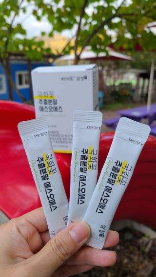 체인미 국화꽃 추출분말 에스오에스 곡류효소 과일채소 17종 혼합 분말 스틱 — 5점을 준 리뷰어가 2021년 10월 올린 사용 사진