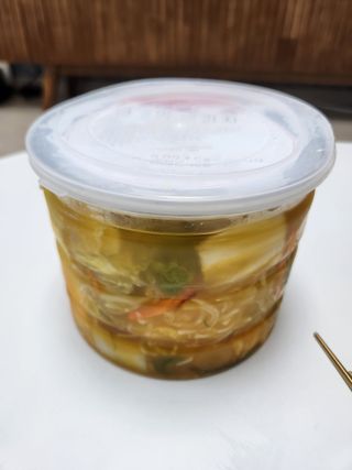 셰프애찬 단호박 백김치 1kg — 4점을 준 리뷰어가 2022년 10월 올린 사용 사진
