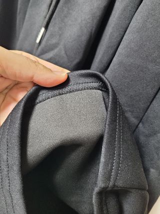 다운블로우 ~남자 버뮤다 7부 와이드 핀턱 트레이닝 반바지 ACC SS1001 — 5점을 준 리뷰어가 2025년 6월 올린 사용 사진