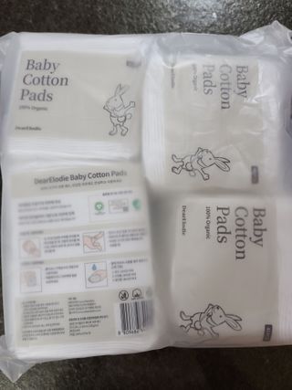 디어엘로디 프리미엄 유기농 베이비 솜티슈 40매 3 + 1 PACK — 5점을 준 리뷰어가 2021년 2월 올린 사용 사진