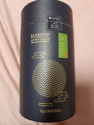 프리마인 자체 기업부설 연구소에서 찾아낸 건강한 수면의 비밀.  슬립토 플러스 30포 — 5점을 준 리뷰어가 2021년 10월 올린 사용 사진