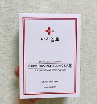 닥터마시멜로 마블러스 멀티 클리닉 마스크 — 5점을 준 리뷰어가 2021년 2월 올린 사용 사진