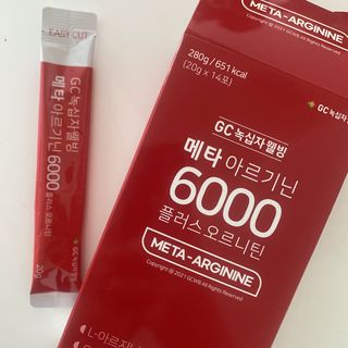 메타아르기닌 GC녹십자웰빙 메타 아르기닌 6000 플러스 오르니틴 — 5점을 준 리뷰어가 2022년 4월 올린 사용 사진
