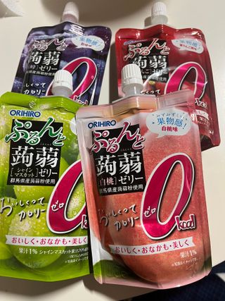 ORIHIRO 오리히로 곤약젤리 제로칼로리 130g 4종 4팩(맛별로 1팩씩) — 5점을 준 리뷰어가 2023년 1월 올린 사용 사진
