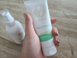 mom e 맘이 내추럴 베이비 케어 크림+바디오일 — 5점을 준 리뷰어가 2021년 2월 올린 사용 사진
