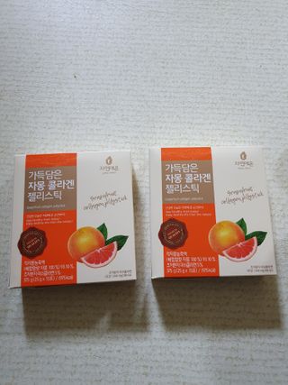 자연에온 가득담은 자몽 콜라겐 젤리스틱 2BOX — 5점을 준 리뷰어가 2020년 12월 올린 사용 사진