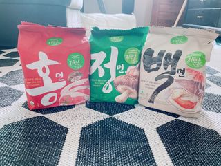 [풀무원] 자연은맛있다 정면, 백면, 홍면  세트 — 5점을 준 리뷰어가 2021년 4월 올린 사용 사진