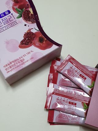헬스업_쁘띠쁘띠석류콜라겐젤리_20g x 14포 — 4점을 준 리뷰어가 2020년 12월 올린 사용 사진