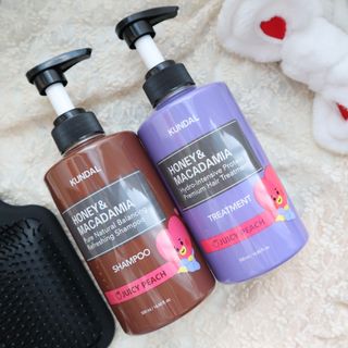 쿤달 [KUNDAL 공식] 프리미엄 헤어 케어 스페셜 세트 샴푸 500ml &amp; 트리트먼트 500ml — 5점을 준 리뷰어가 2021년 3월 올린 사용 사진
