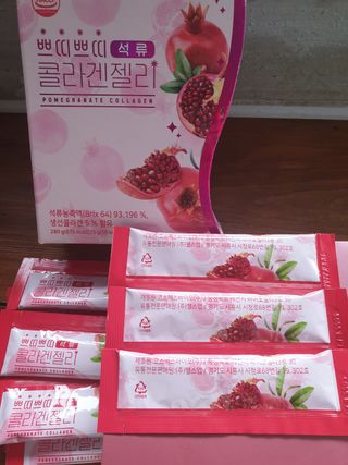 헬스업_쁘띠쁘띠석류콜라겐젤리_20g x 14포 — 5점을 준 리뷰어가 2021년 3월 올린 사용 사진