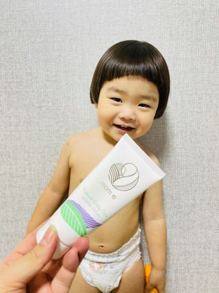 mom e 맘이 내추럴 베이비 케어 기저귀크림 — 4.5점을 준 리뷰어가 2021년 2월 올린 사용 사진