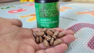 슬림플래닛 녹차카테킨 500mg 애프터밀 — 5점을 준 리뷰어가 2021년 3월 올린 사용 사진