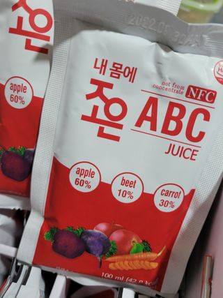 농업회사법인조은 내 몸에 조은 ABC 주스 — 5점을 준 리뷰어가 2021년 10월 올린 사용 사진